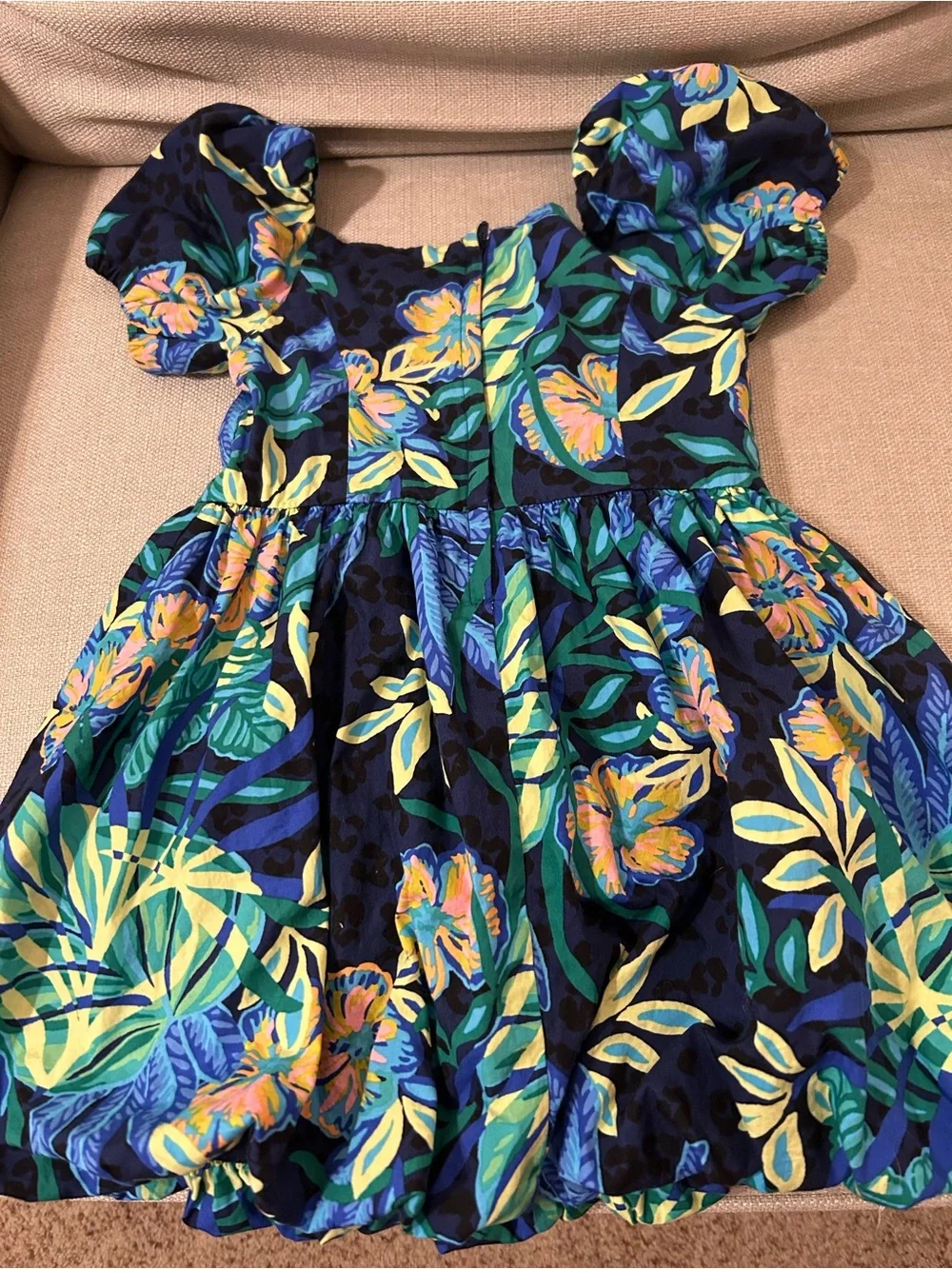 Lily Pulitzer Navy Tropical Floral Dress Toddler